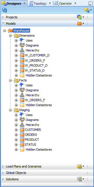 My ODI Warehouse Model