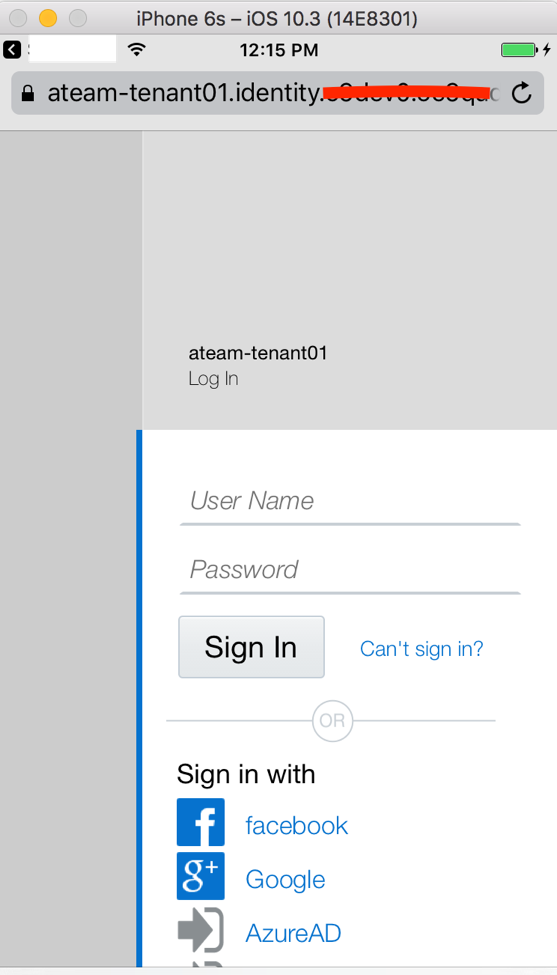 IDCS login