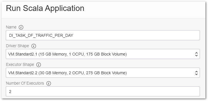 Figure 10: Run the OCI Data Flow application