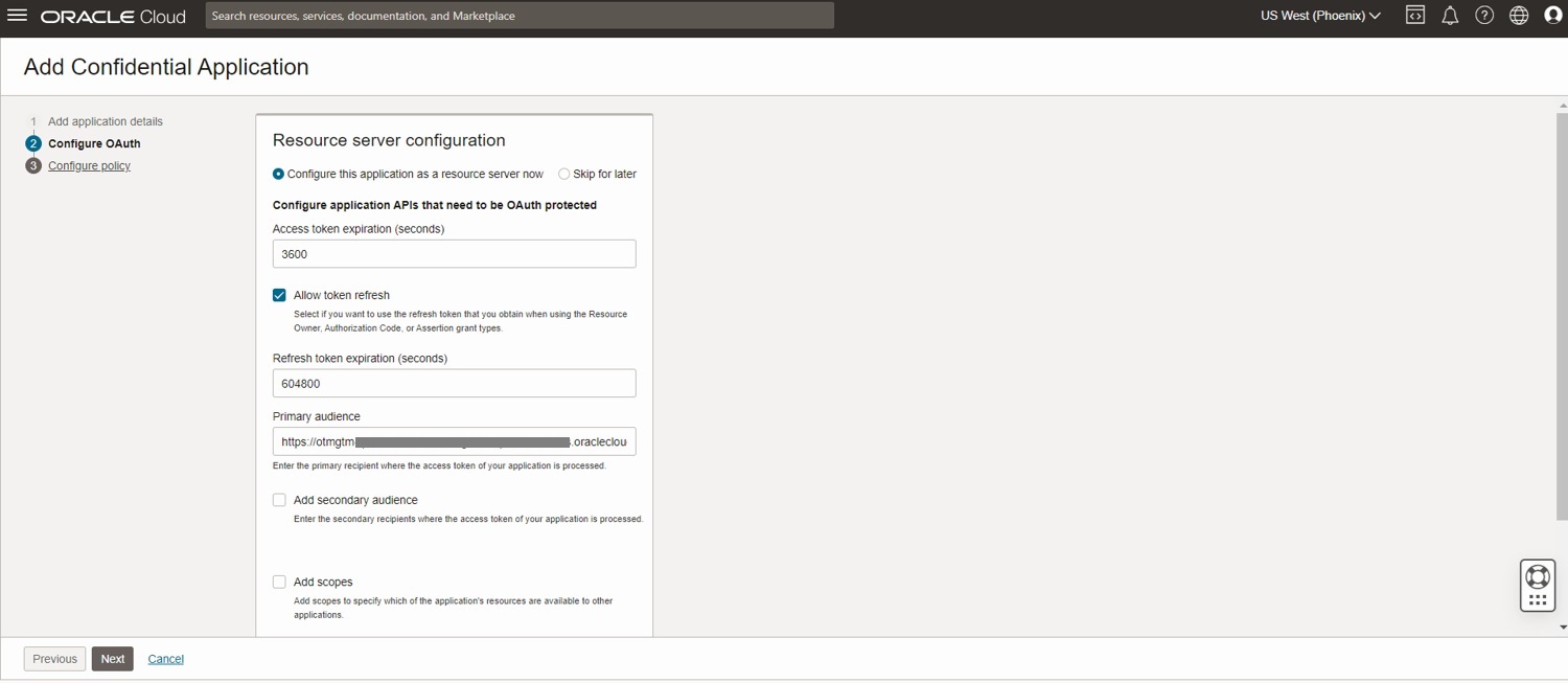 resource server options