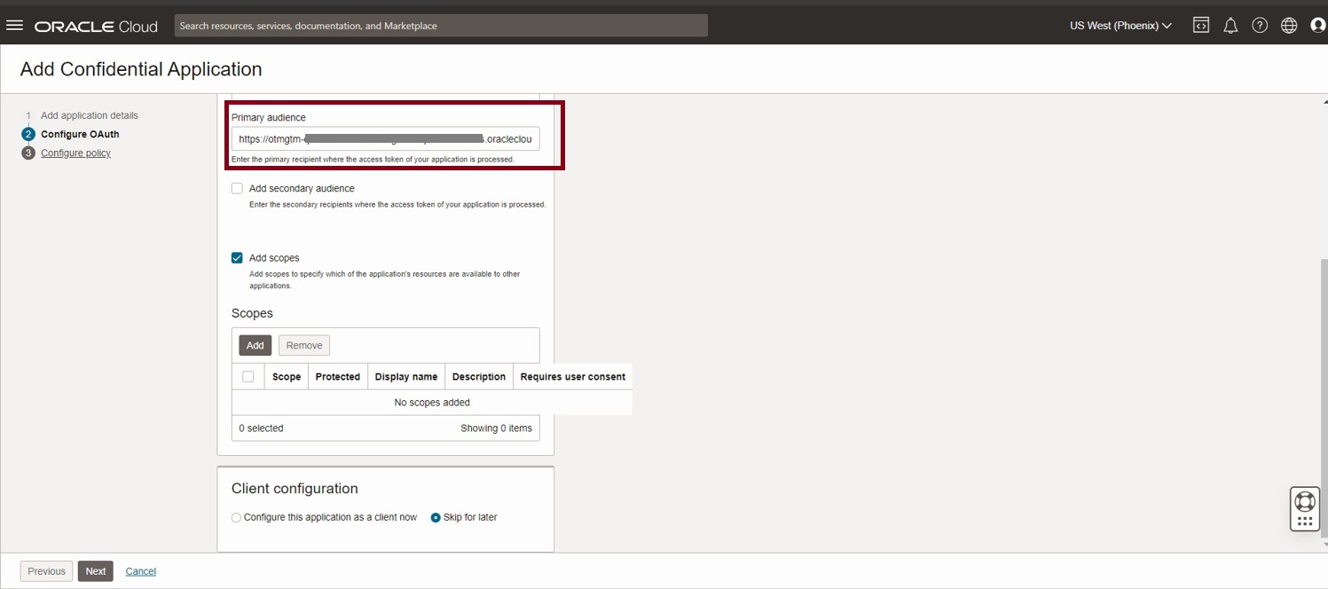 resource server add scope