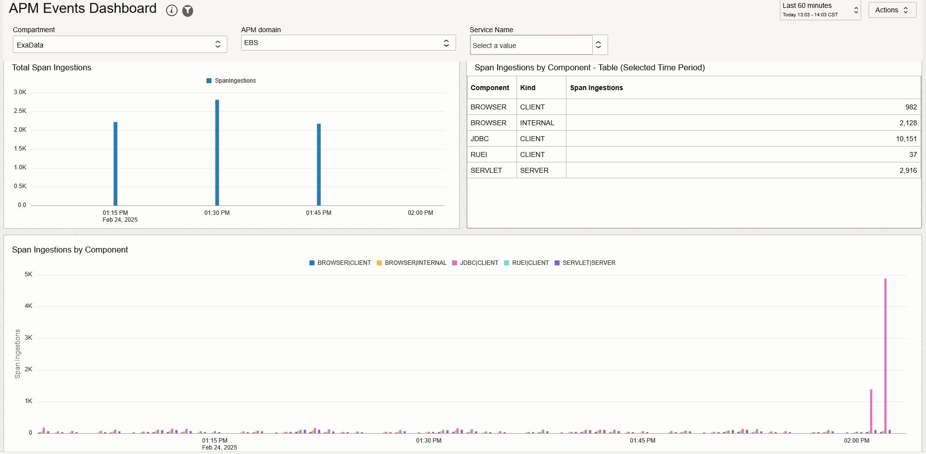 APM Events Dashboard