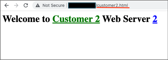 Customer 2 Web Server 2