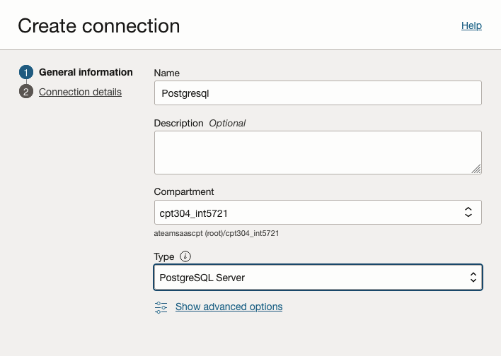 GoldenGate Postgres Connection