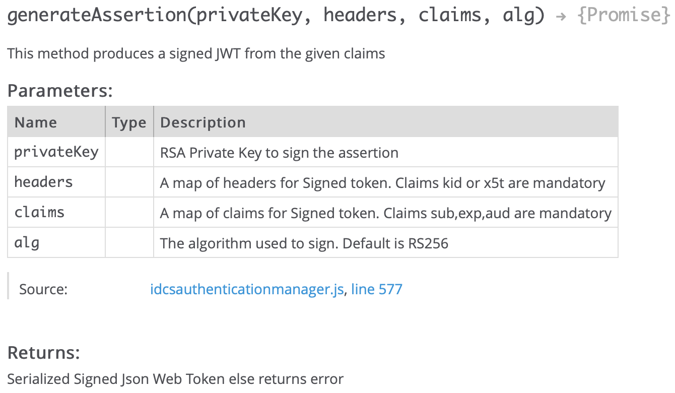 IdentityPropagationGenerateAssertion