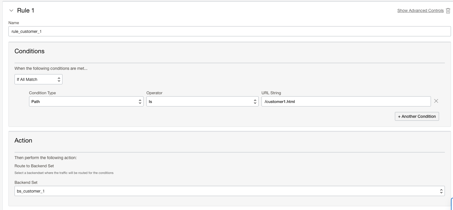 Nested LBs - Routing Policy 1