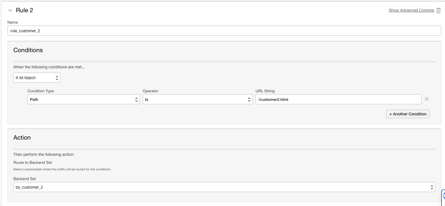 Nested LBs - Routing Policy Rule 2