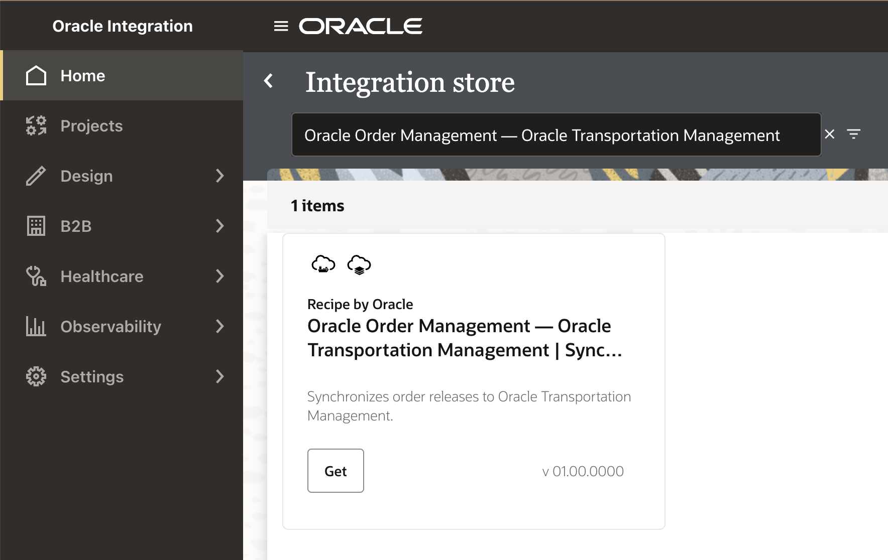 OM OTM in Integration store