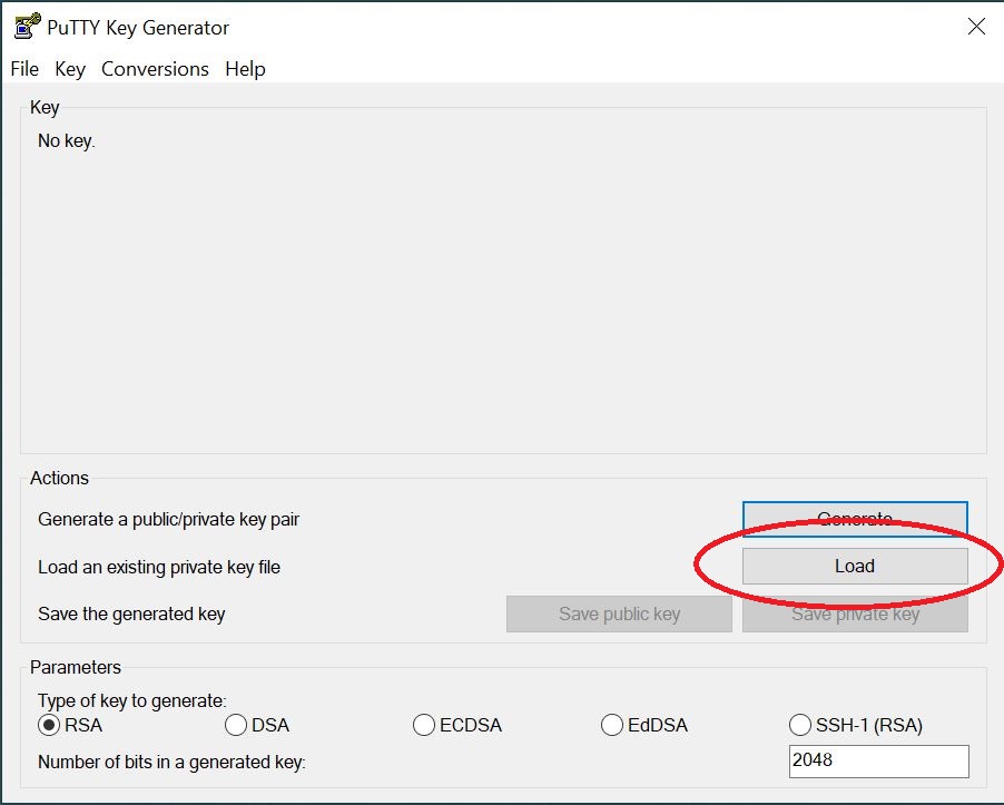 Load the private key