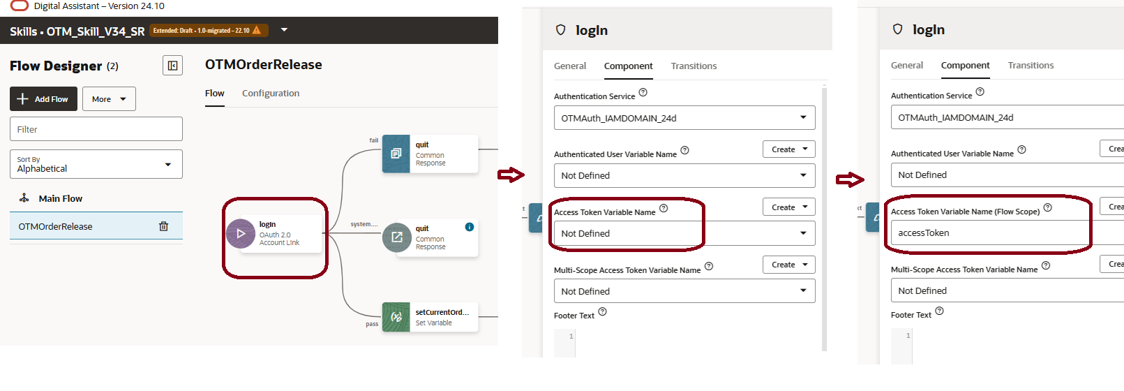 fix for Visual flow dialogs