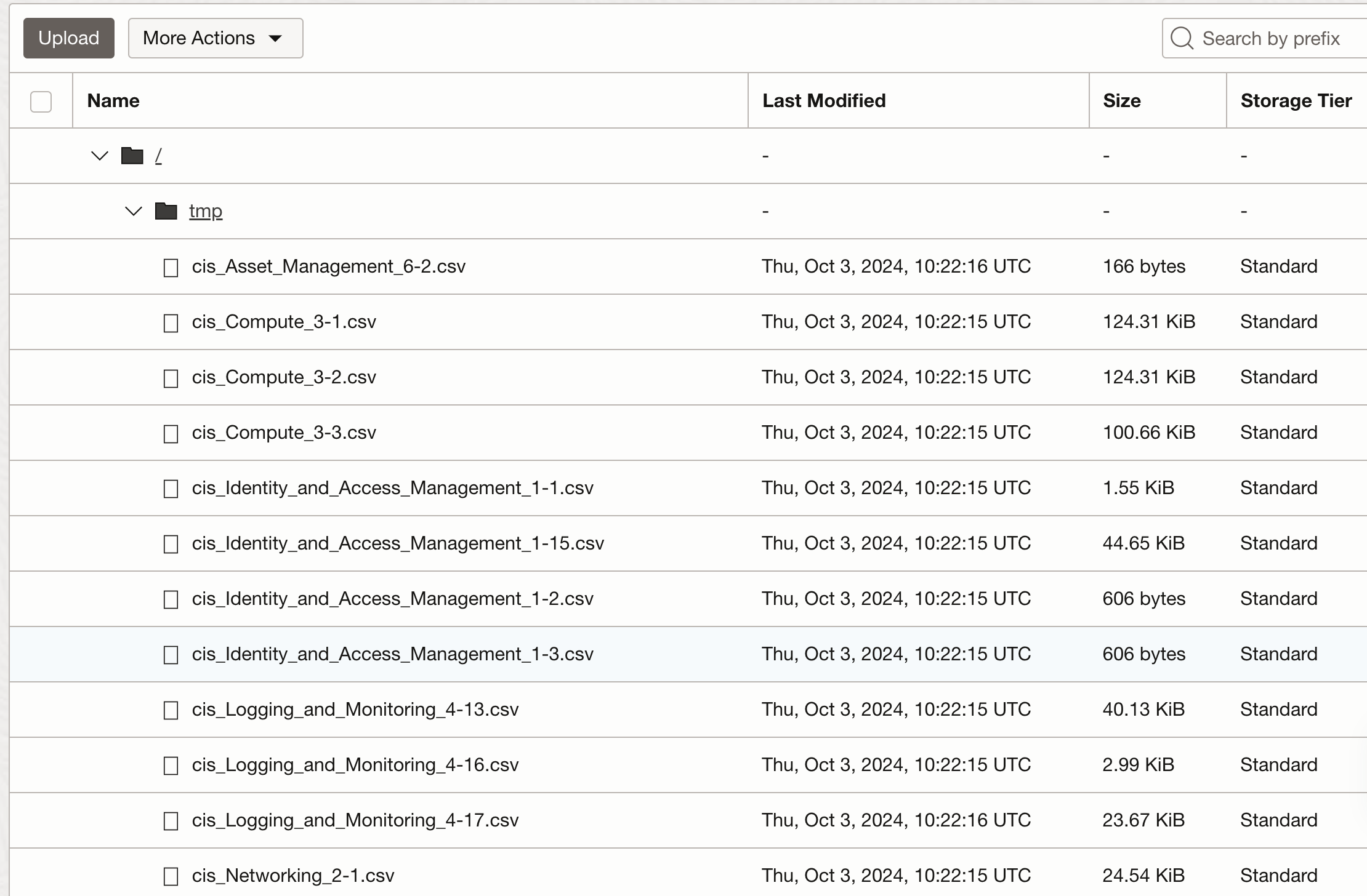 Function Output in Bucket