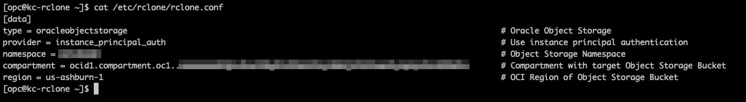 Rclone configuration file