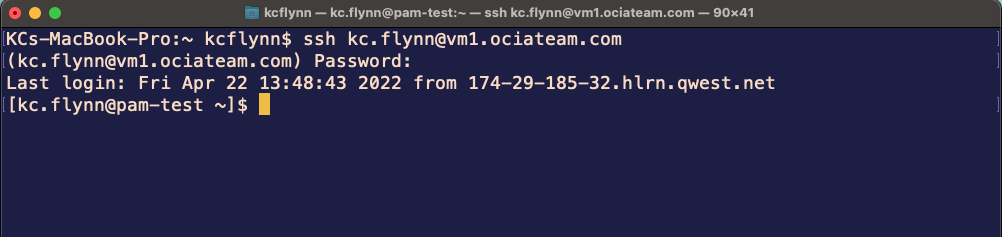 Linux login with delegated authentication