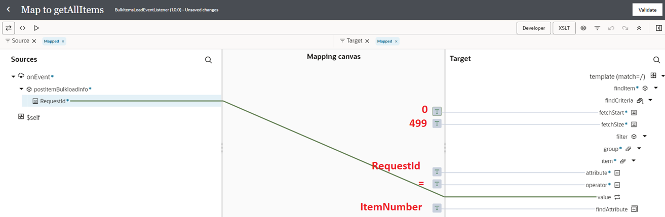 mapping to get all items Gen3
