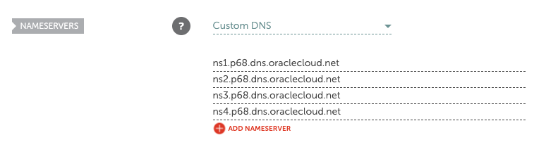 Namecheap using OCI's DNS servers