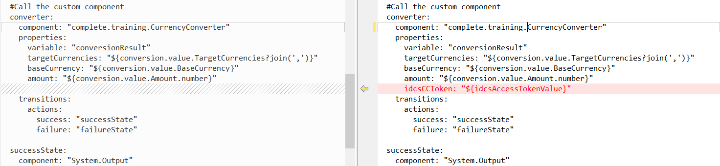 Add new property to custom component in dialog flow