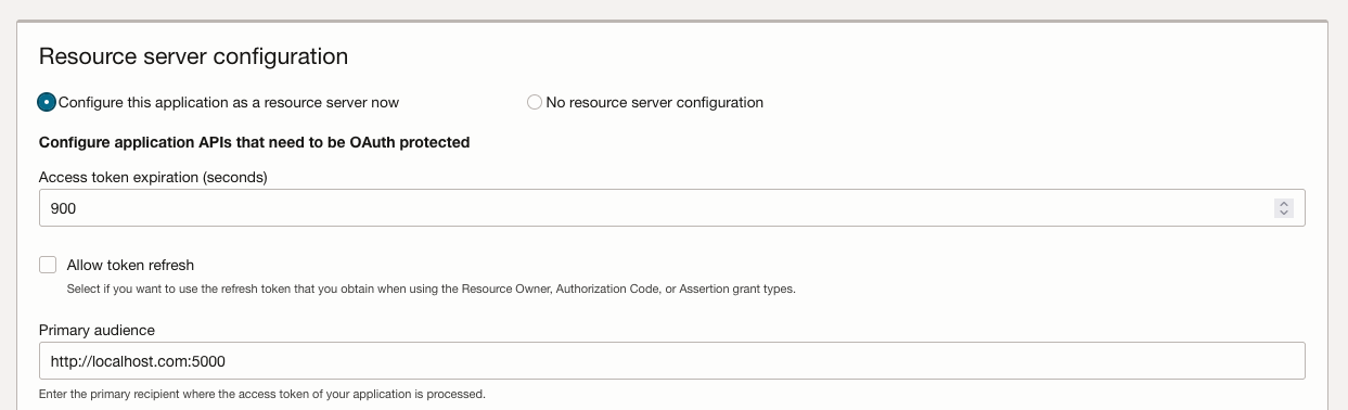 Resource server configuration box