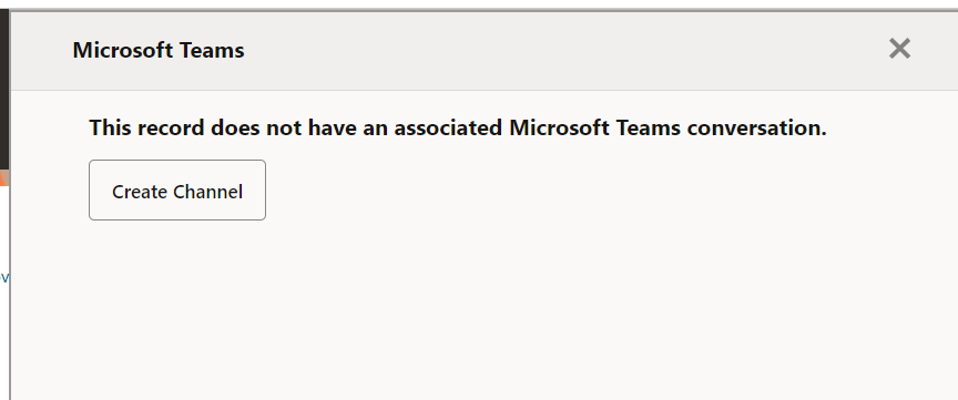 Create Channel Dialog